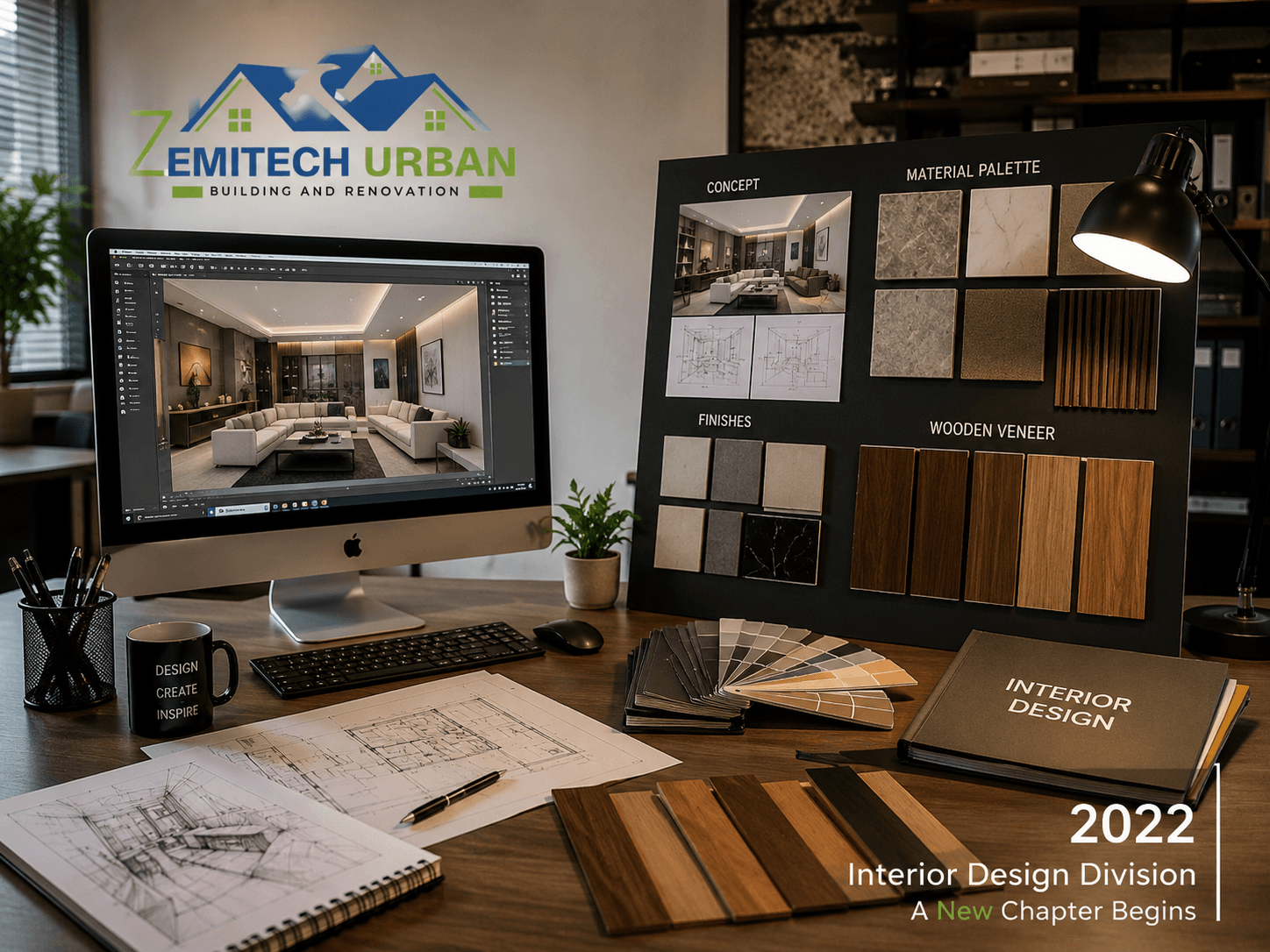 Zemitech Urban Interior Design division's first dedicated design studio, 2022